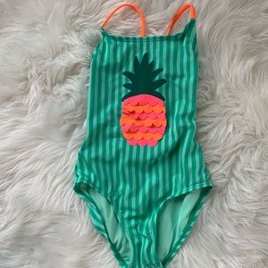 Girls Cat & Jack One Piece Swimsuit